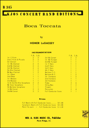 Book cover for Boca Toccata