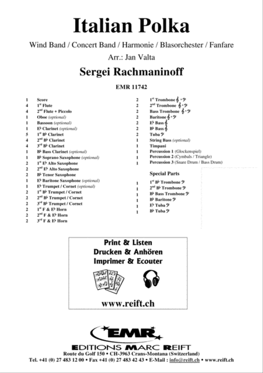 Italian Polka Italian Polka Concert Band scores gallery preview page 2