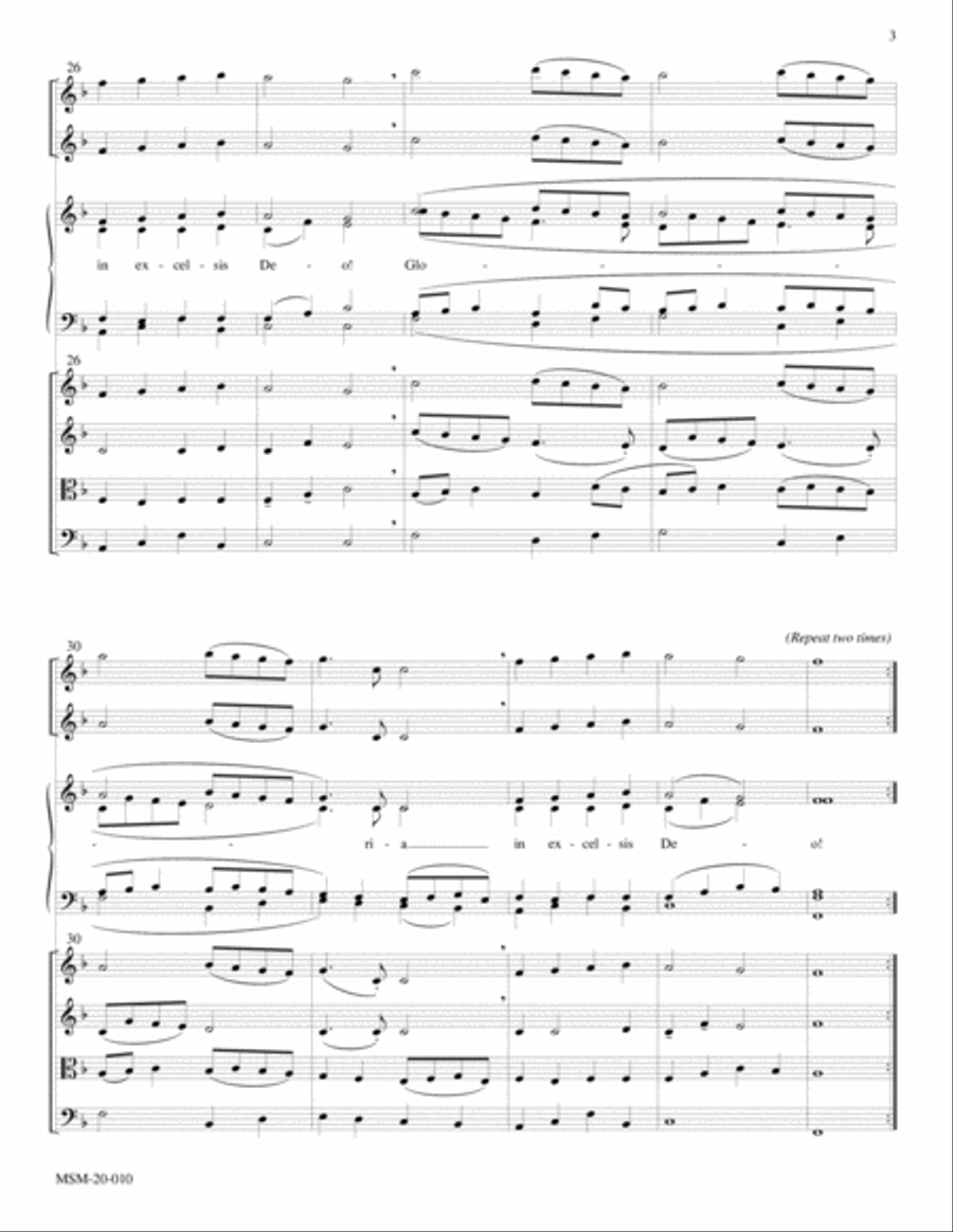 Angels We Have Heard On High Choir scores gallery preview page 3