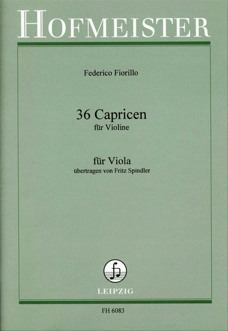 36 Capricen Viola Solo scores gallery preview page 1