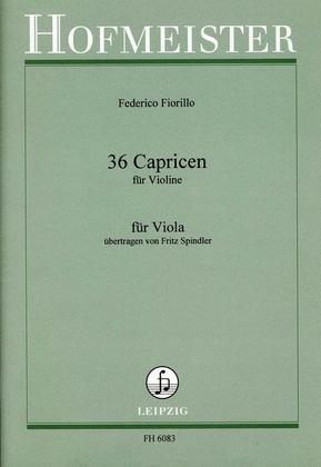 Book cover for 36 Capricen
