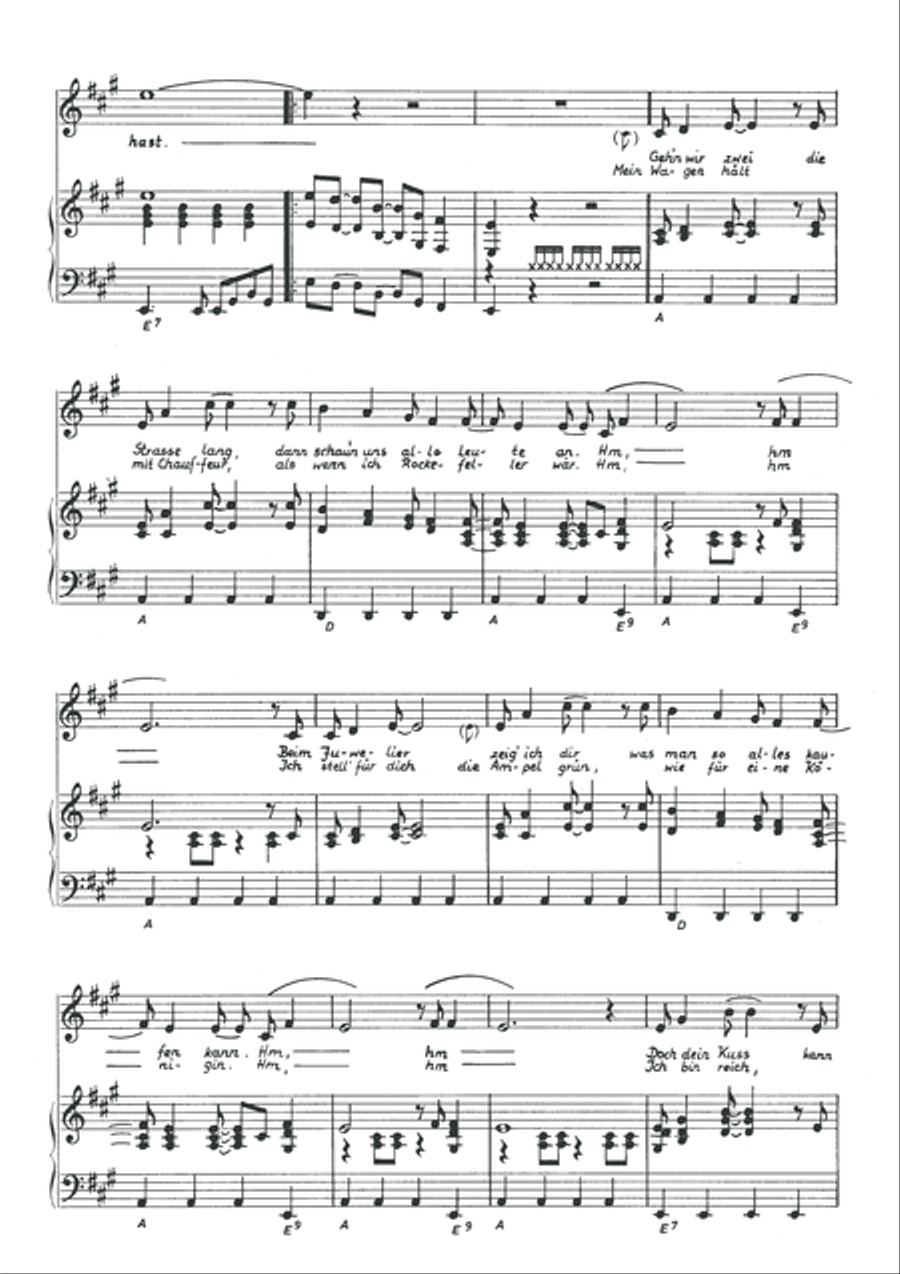 Es wird ein Bettler zum Konig Piano, Vocal scores gallery preview page 4