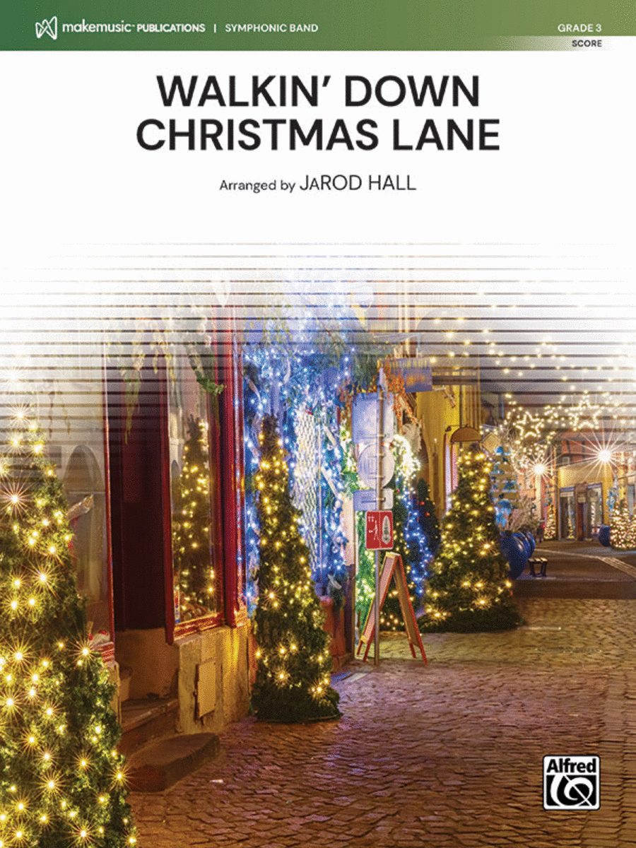 Walkin' Down Christmas Lane Concert Band scores gallery preview page 1