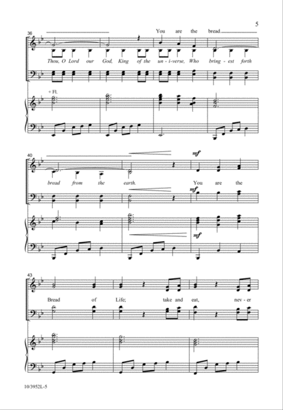 You Are the Bread 4-Part scores gallery preview page 5