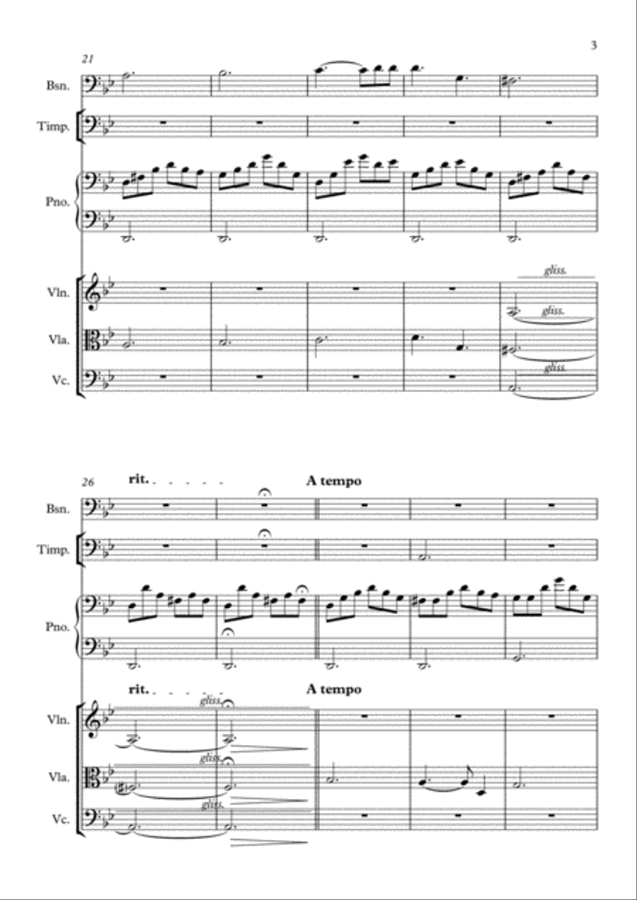 Sonata of the Miserable Sonata of the Miserable Small Ensemble scores gallery preview page 3