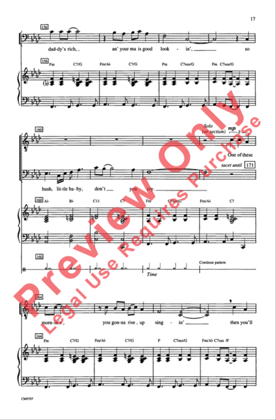 Gershwin Showcase Gershwin Showcase Men's Choir scores gallery preview page 17