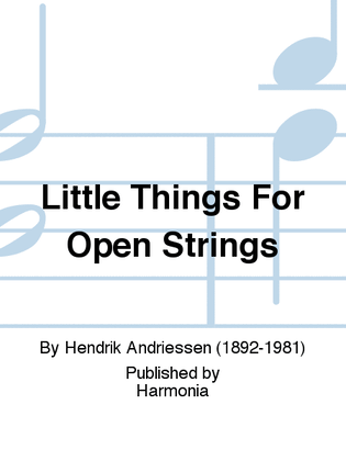 Little Things For Open Strings