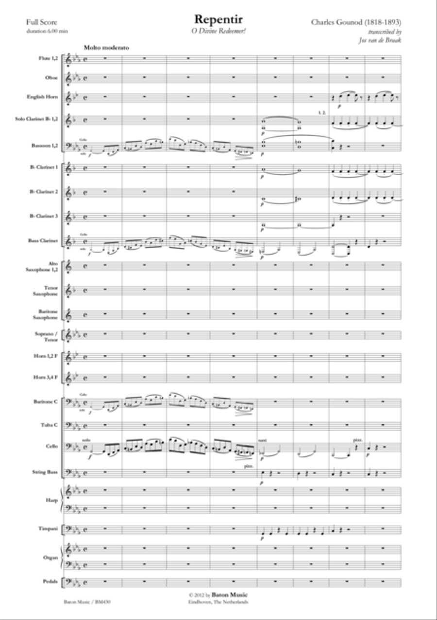 Repentir! Repentir! Concert Band scores gallery preview page 2