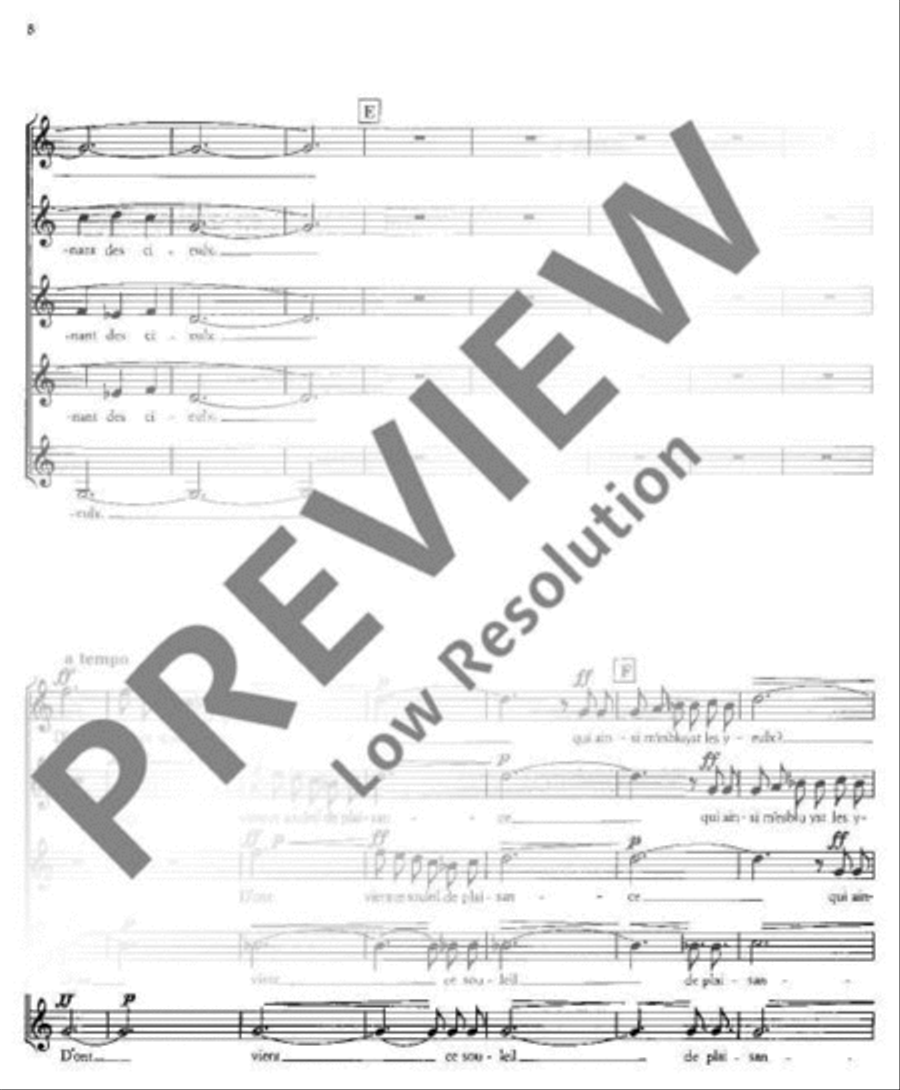 Drei französische Chöre Drei französische Chöre Mixed Choir scores gallery preview page 9