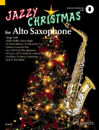 Book cover for Jazzy Christmas for Alto Saxophone