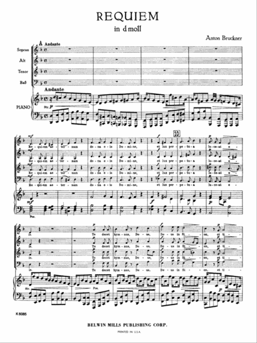 Requiem in D Minor 4-Part scores gallery preview page 4