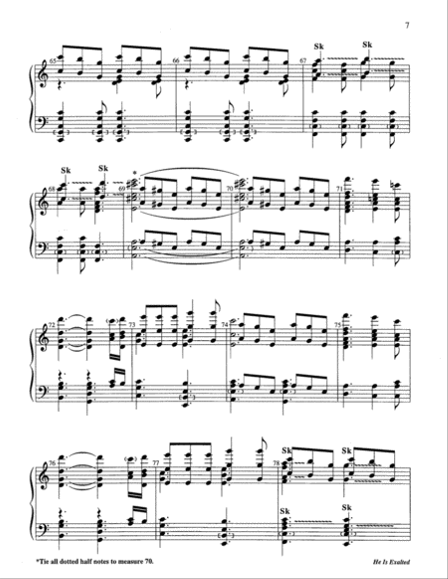 He Is Exalted 5-Octaves scores gallery preview page 14