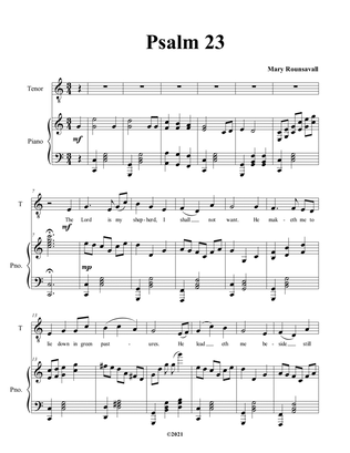 Psalm 23 - TENOR SOLO with piano accompaniment