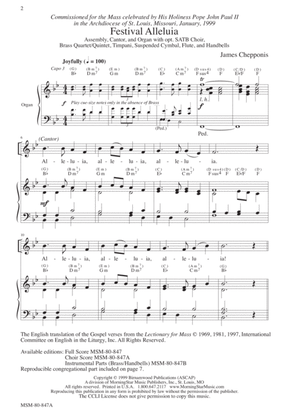Festival Alleluia (Downloadable Choral Score)