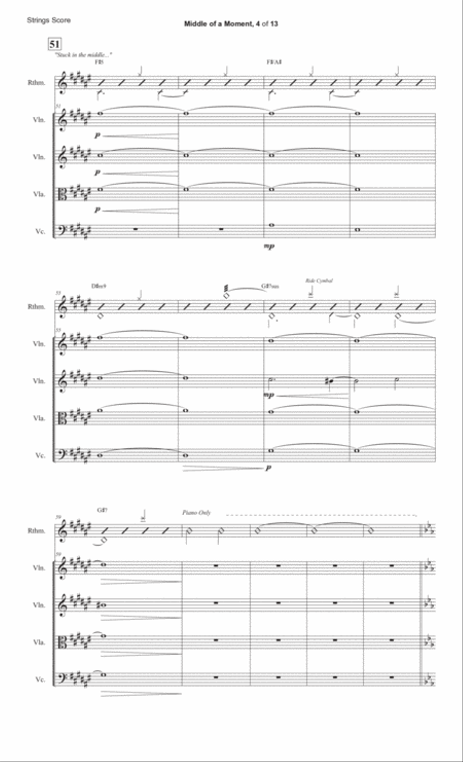 Middle Of The Moment Middle Of The Moment Cello scores gallery preview page 4