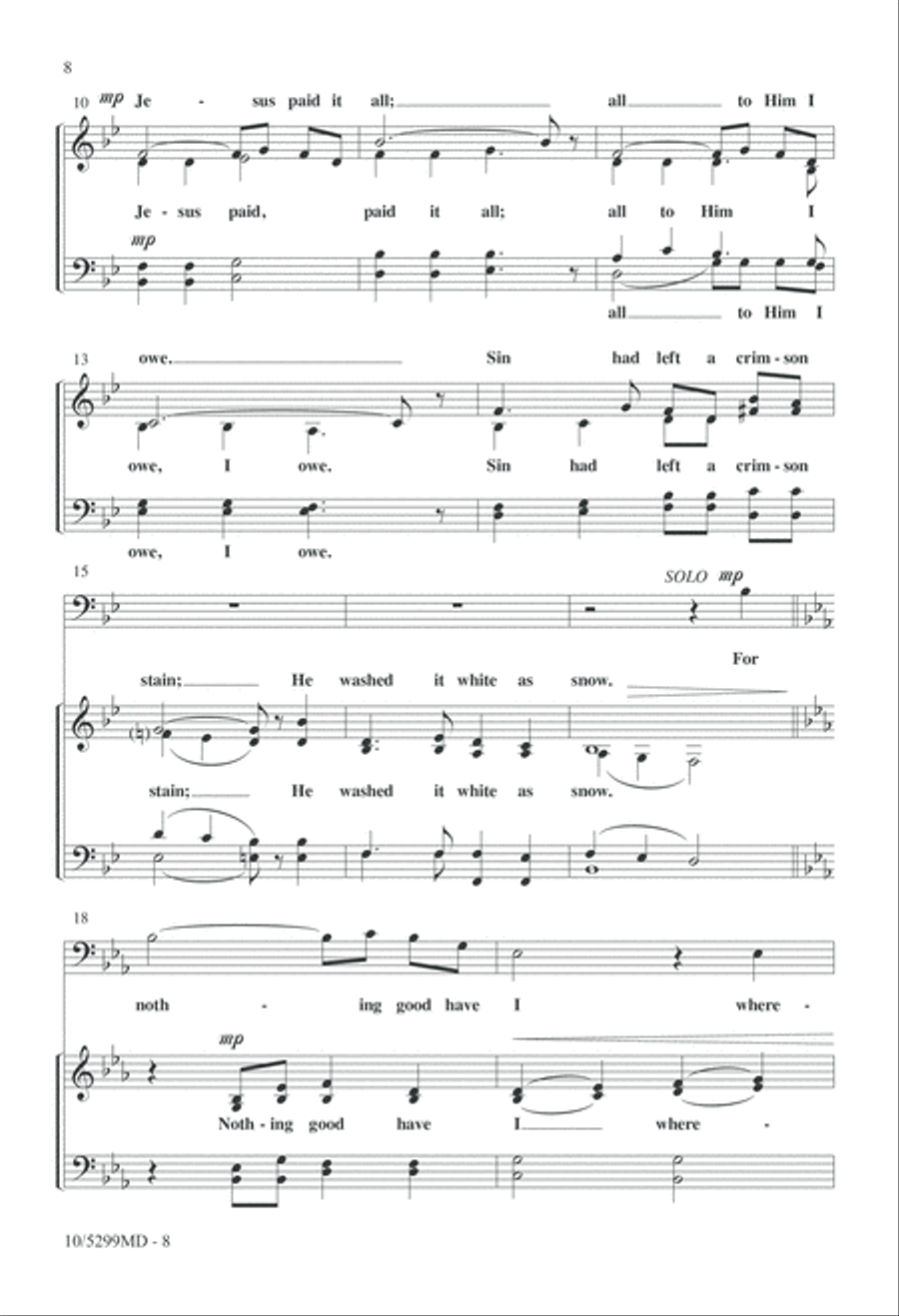 Four-part Hymns: A Cappella, Vol. II 4-Part scores gallery preview page 8