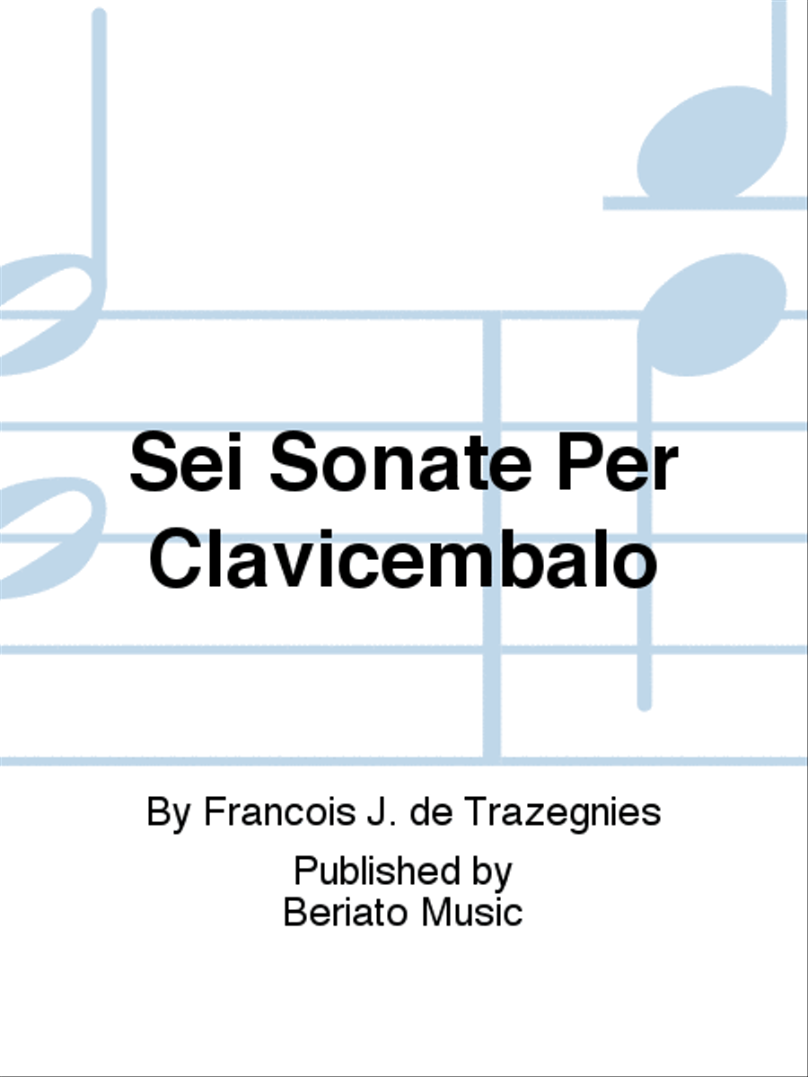 Sei Sonate Per Clavicembalo Harpsichord scores gallery preview page 1