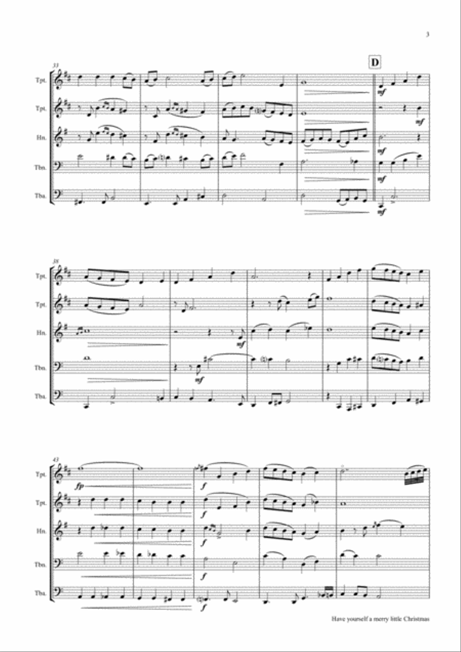Have Yourself A Merry Little Christmas from MEET ME IN ST. LOUIS Horn scores gallery preview page 4