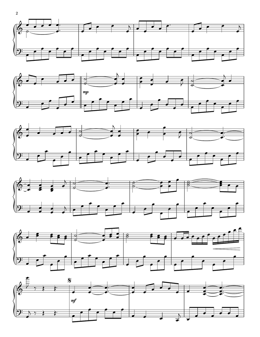 Waltz in 7/8 Piano Solo scores gallery preview page 2