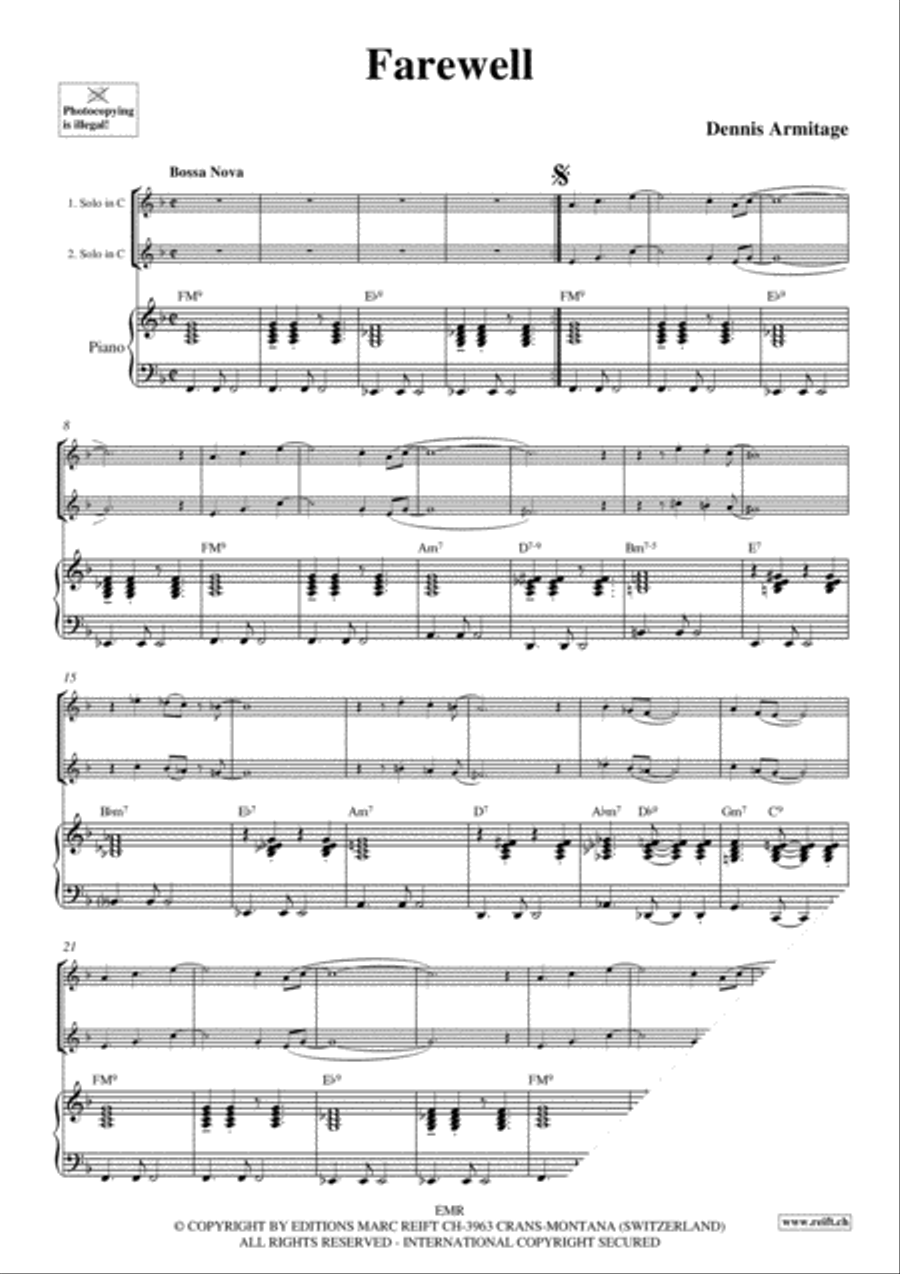 Bossa Nova Bossa Nova Woodwind Ensemble scores gallery preview page 3