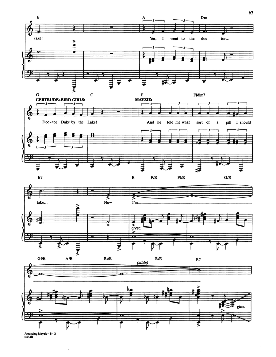 Amayzing Mayzie (from Seussical The Musical) Piano, Vocal scores gallery preview page 3