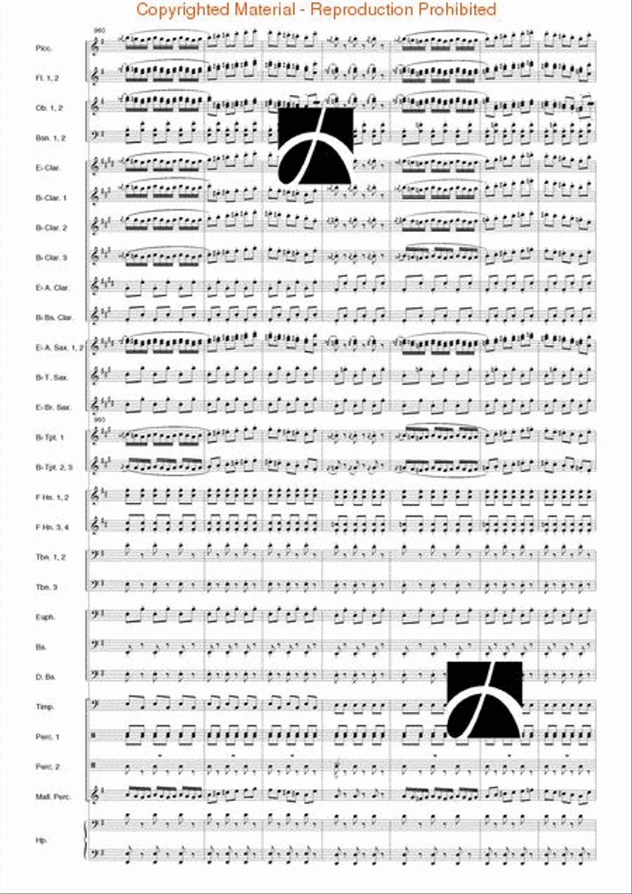 Carmen Suite Carmen Suite Concert Band scores gallery preview page 110