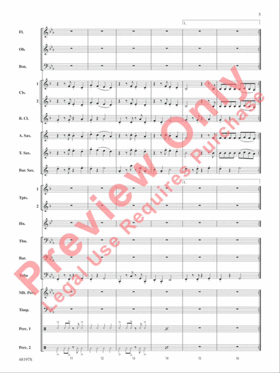Liar Concert Band scores gallery preview page 6
