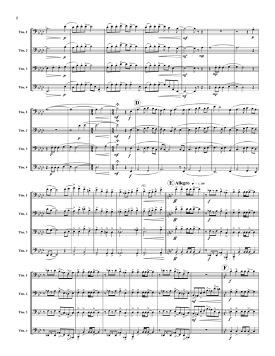 The Deputy Trombone Quartet scores gallery preview page 2