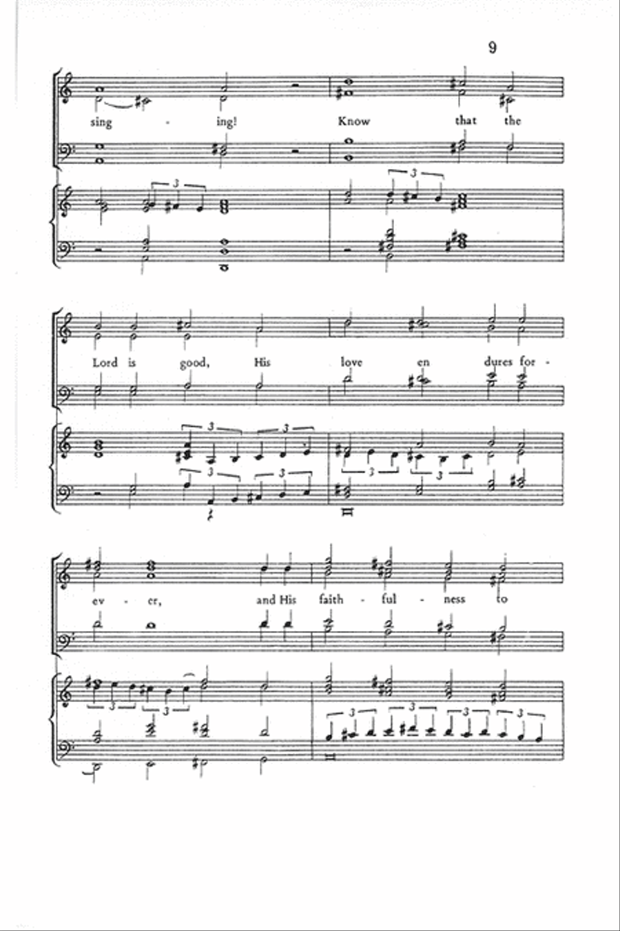Psalm 100 Psalm 100 Choir scores gallery preview page 9