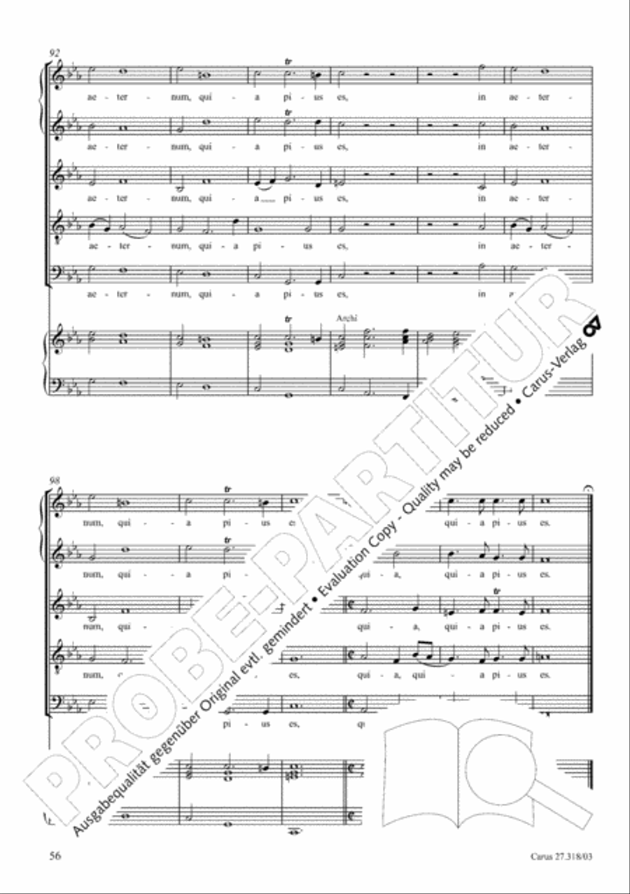Requiem in F minor SSATB scores gallery preview page 57