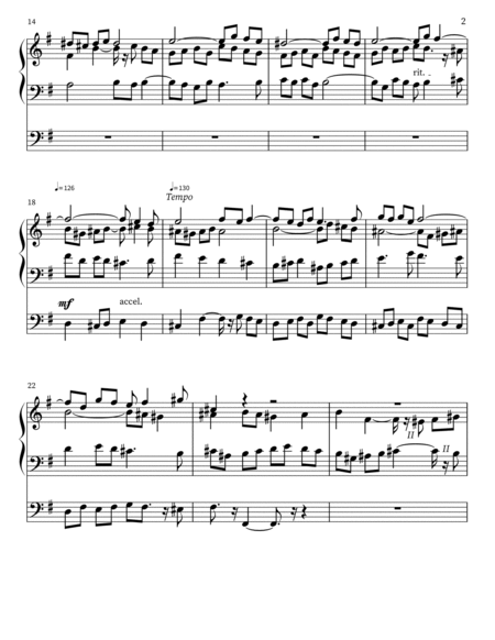 Postlude in e minor for Organ