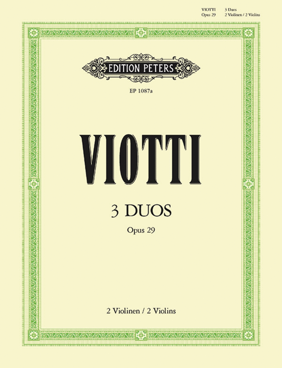 Duos for Two Violins (3) Op.29