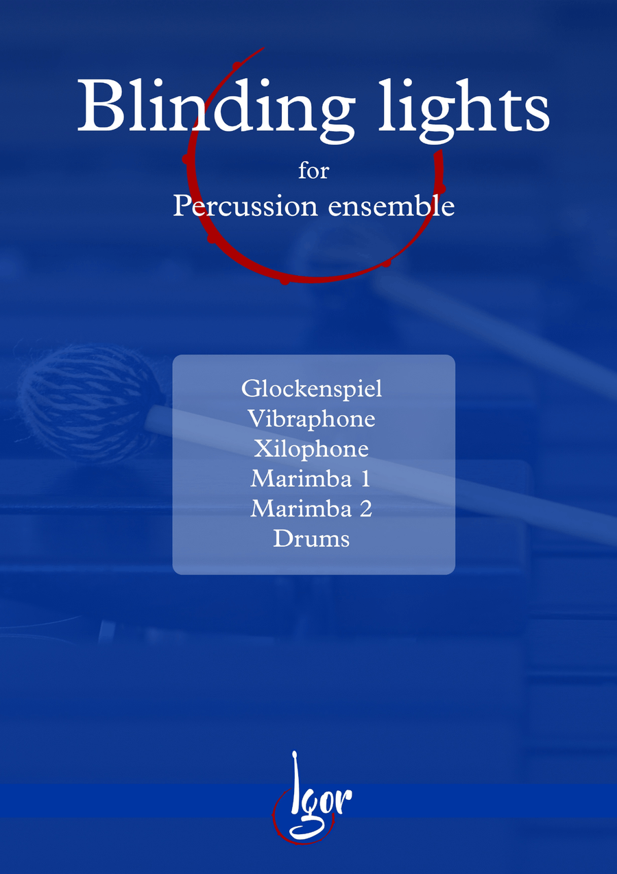 Blinding Lights Percussion Ensemble scores gallery preview page 1