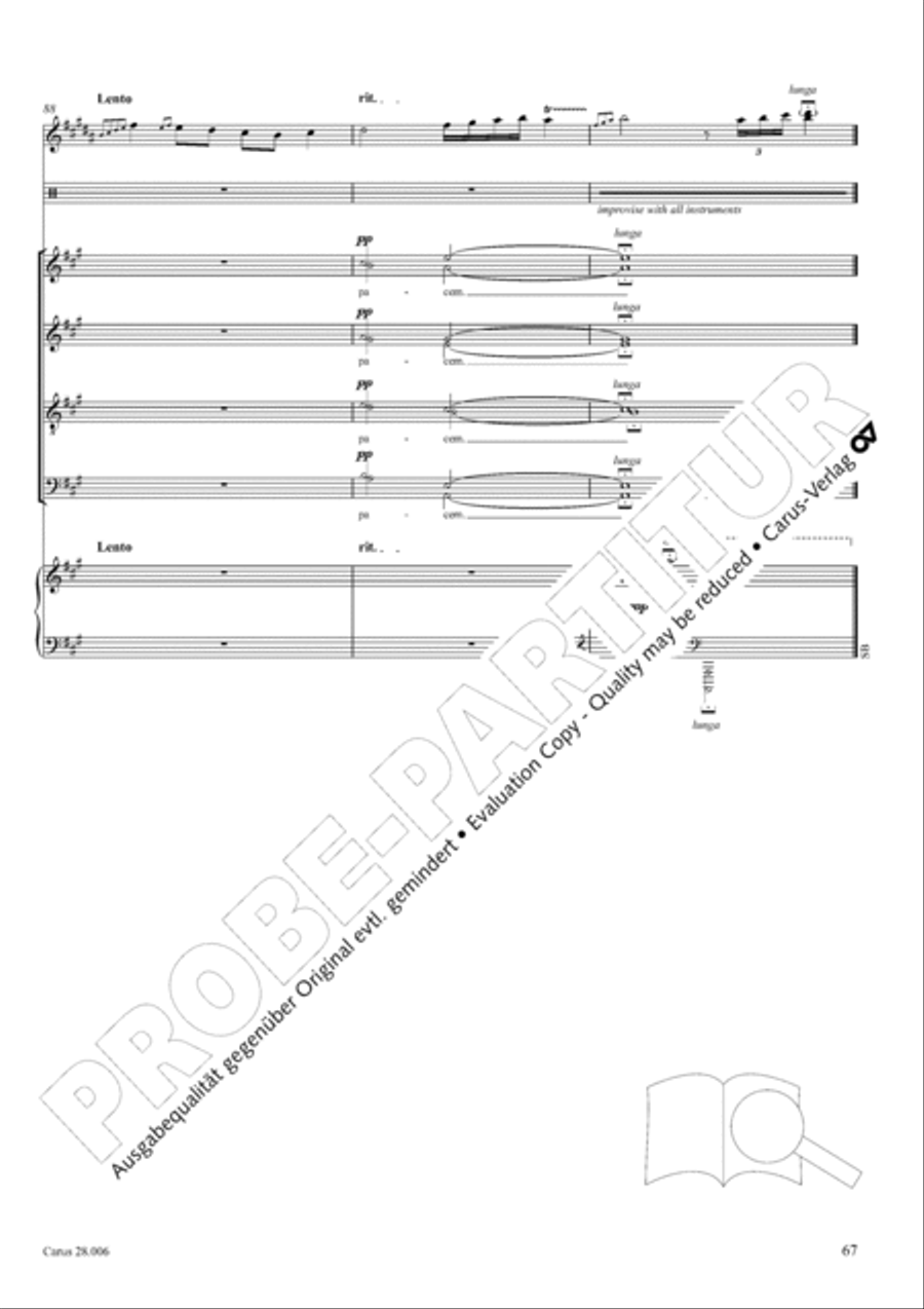 Pastoral Mass 4-Part scores gallery preview page 68