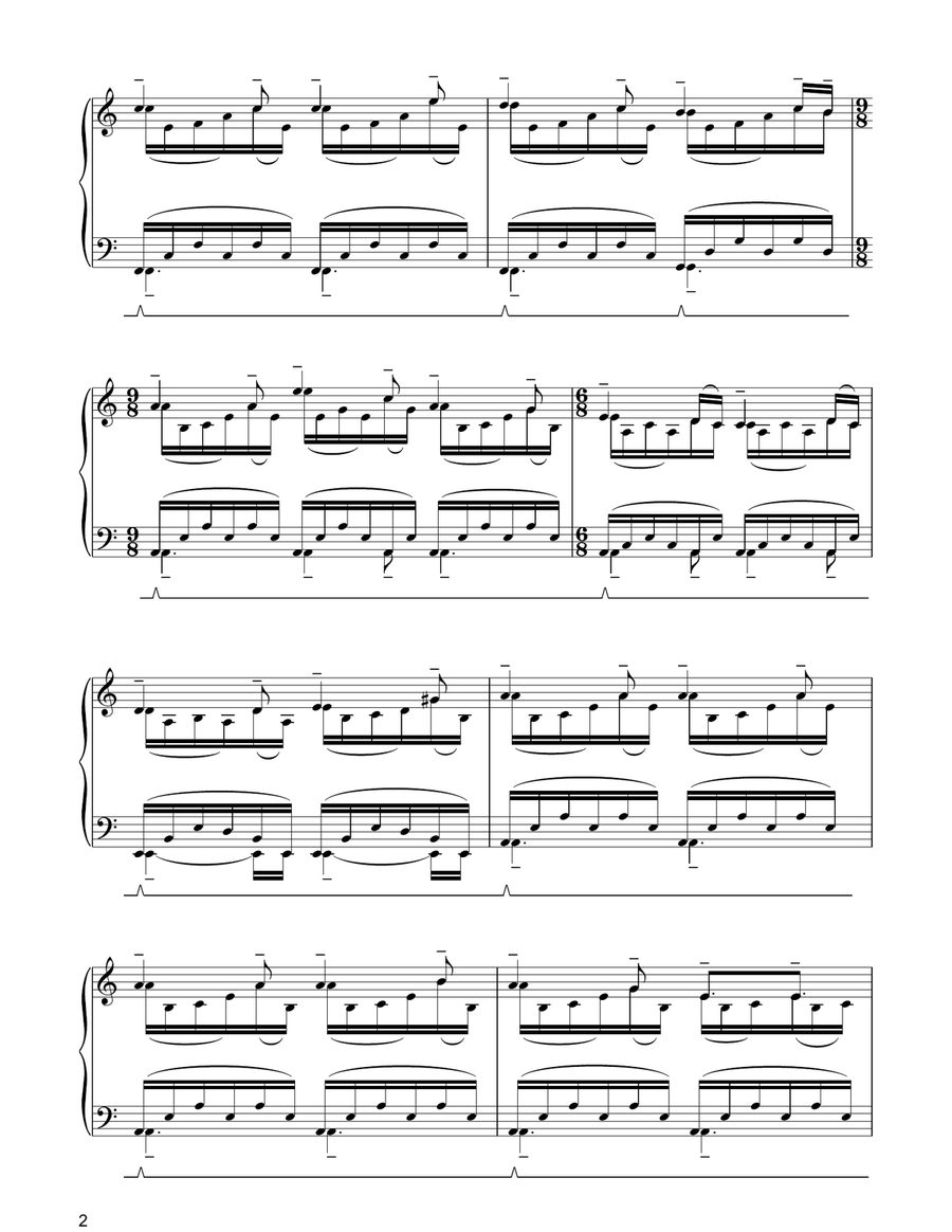The Heart Asks Pleasure First: The Promise / The Sacrifice Piano Solo scores gallery preview page 2