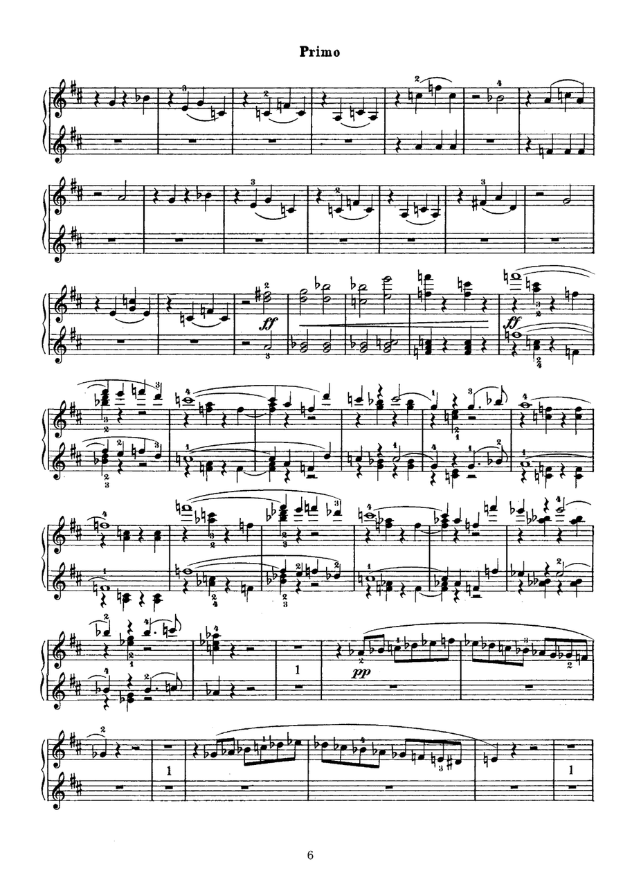 Glinka Russlan and Ludmilla Overture, for piano duet(1 piano, 4 hands), PG811