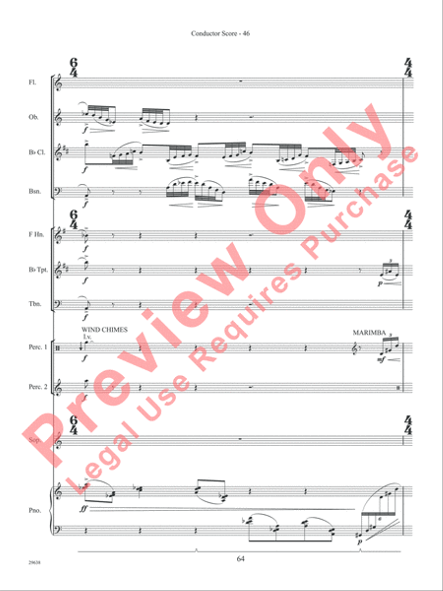 Three Spanish Songs (for Soprano and Wind Ensemble) Concert Band scores gallery preview page 51