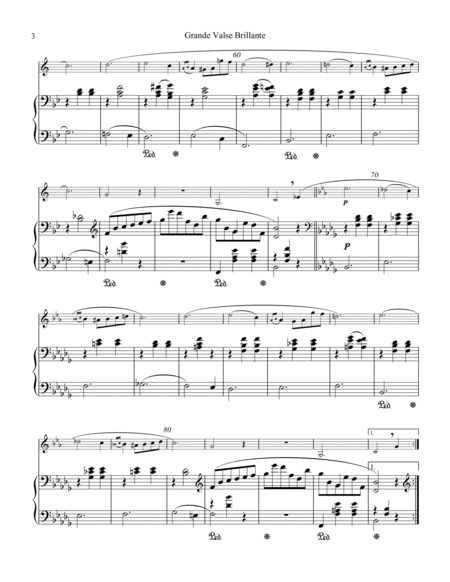 Grande valse brillante, Op. 34 No. 2, for clarinet in Bb and piano image number null