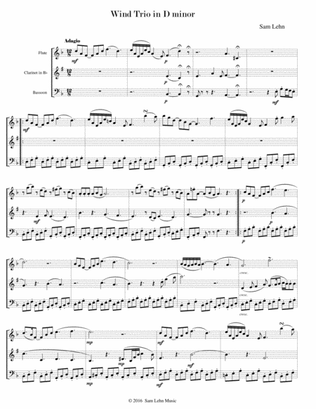 Wind Trio in D minor