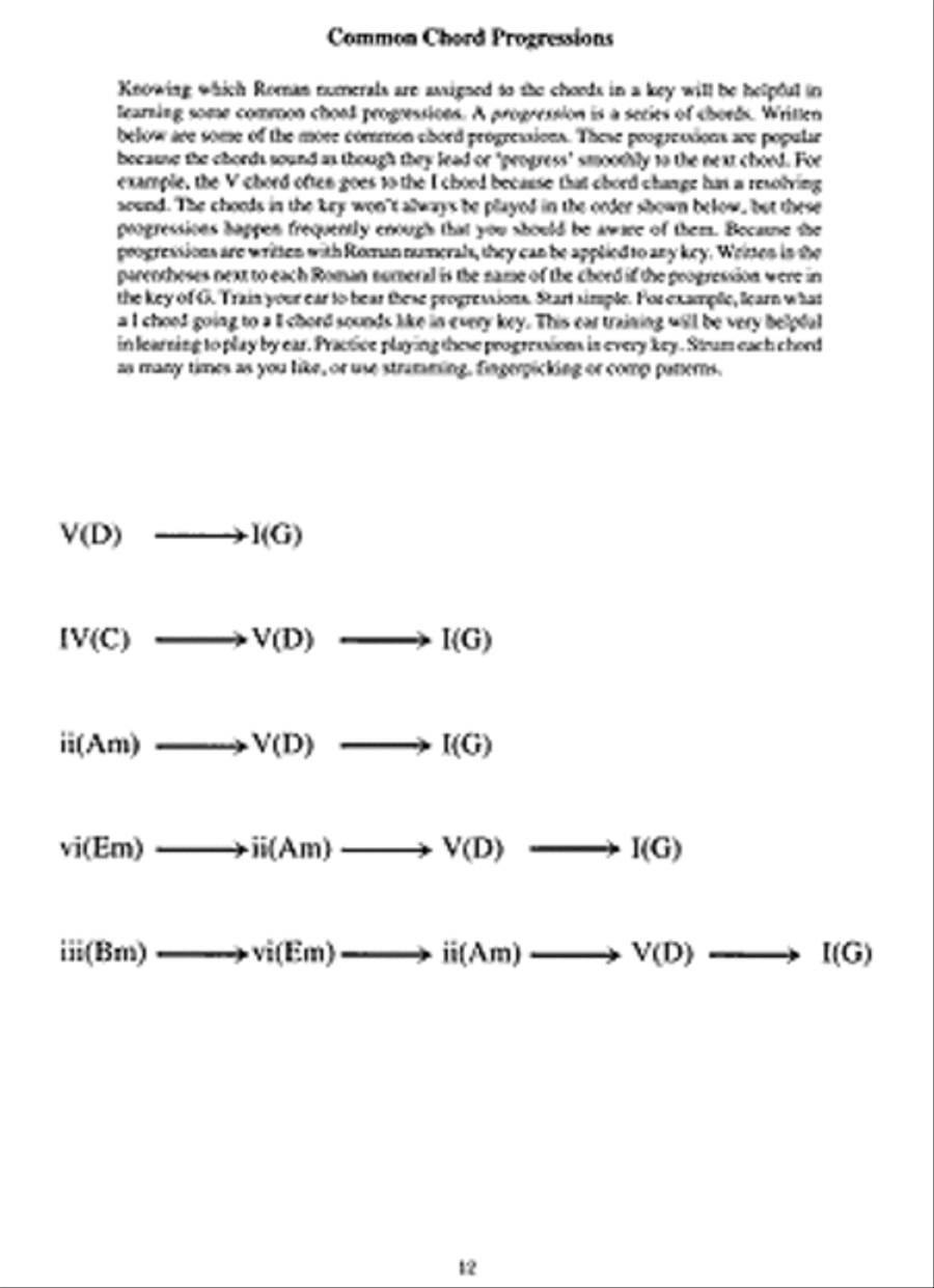 Guide to Guitar Chord Progressions Guitar scores gallery preview page 2