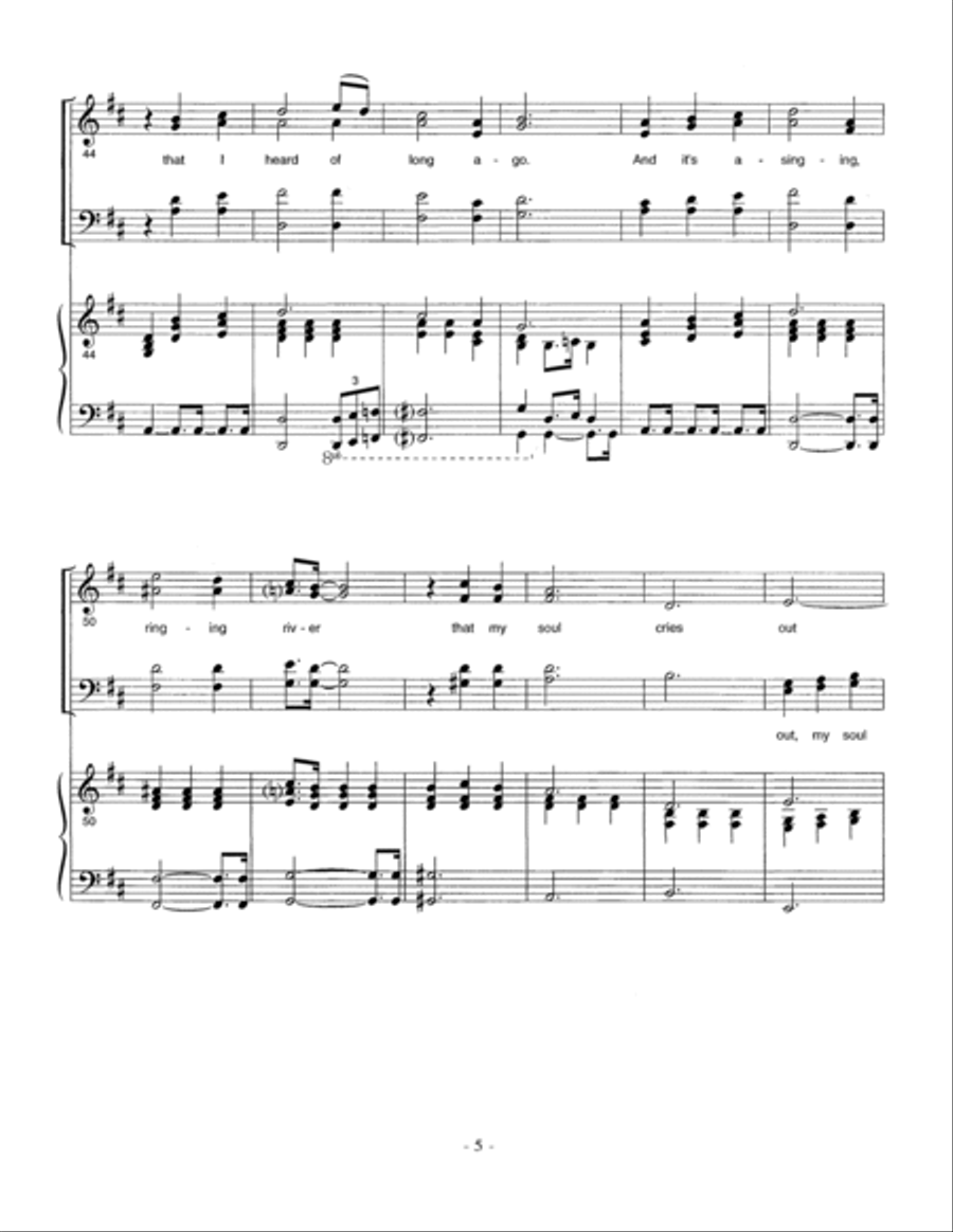 River in Judea - Piano River in Judea - Piano Choir scores gallery preview page 5