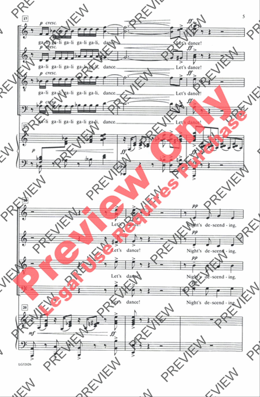 Zum Gali 4-Part scores gallery preview page 5