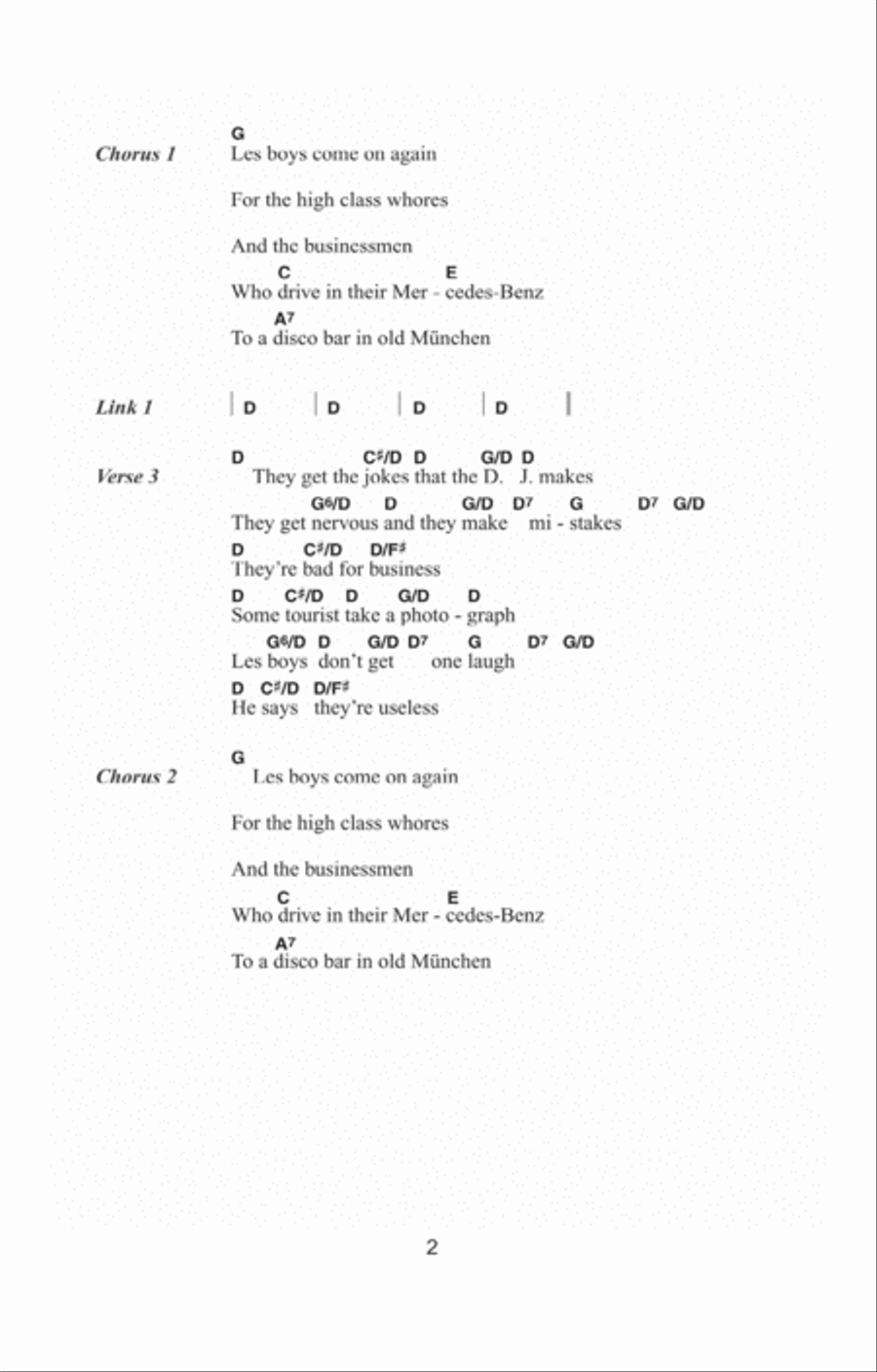 Les Boys Acoustic Guitar scores gallery preview page 2