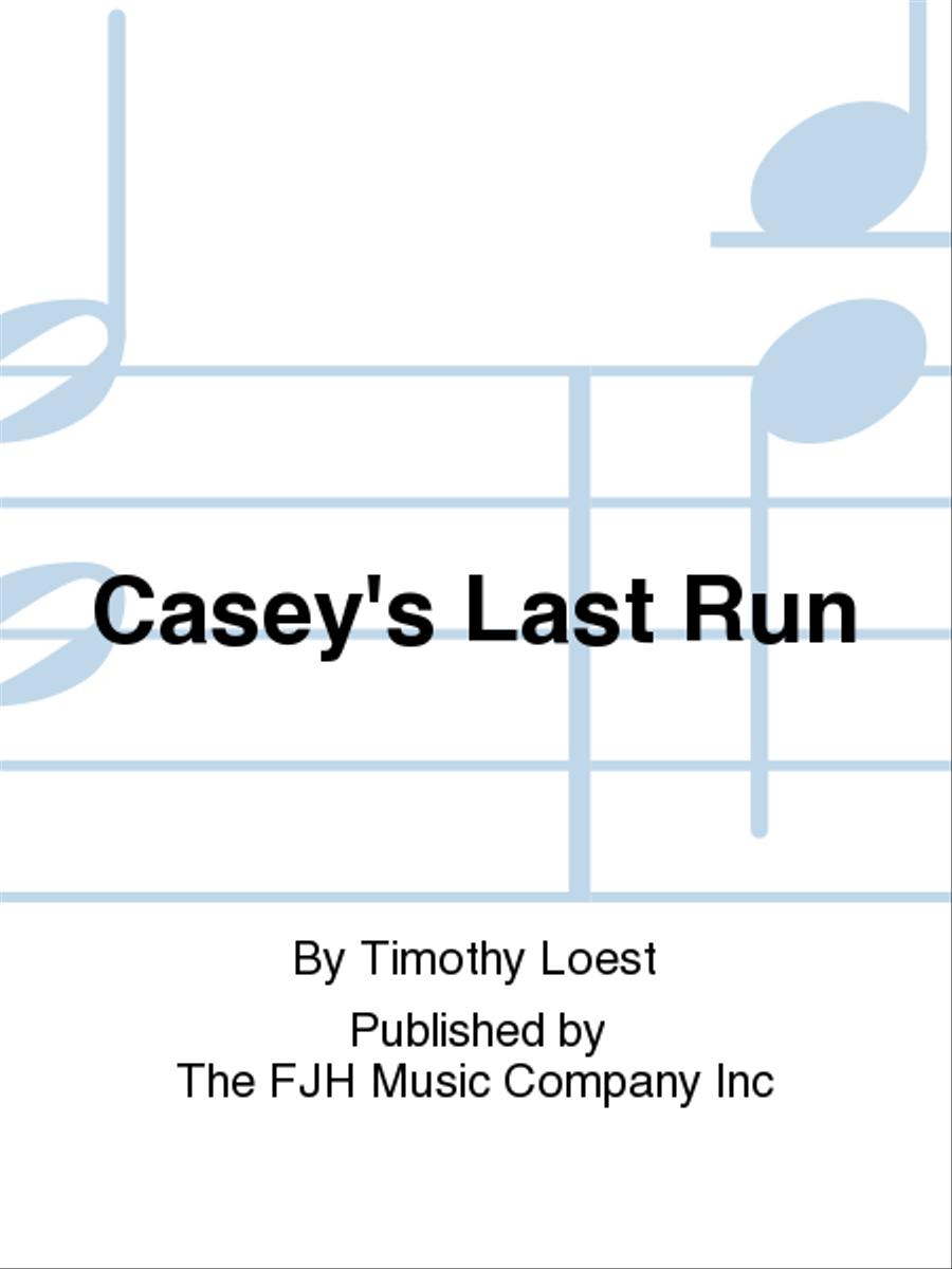 Casey's Last Run Concert Band scores gallery preview page 1