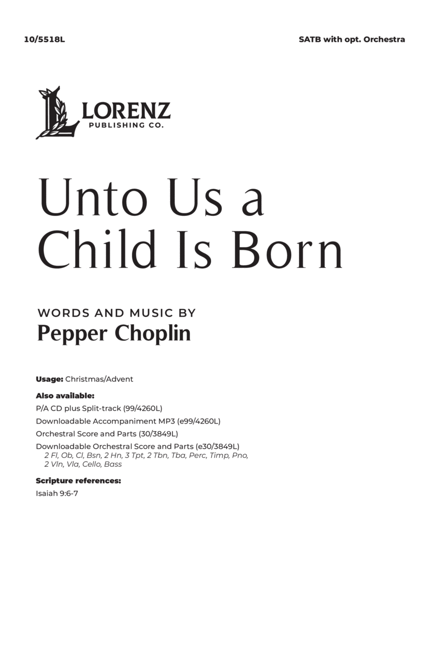 Unto Us a Child Is Born