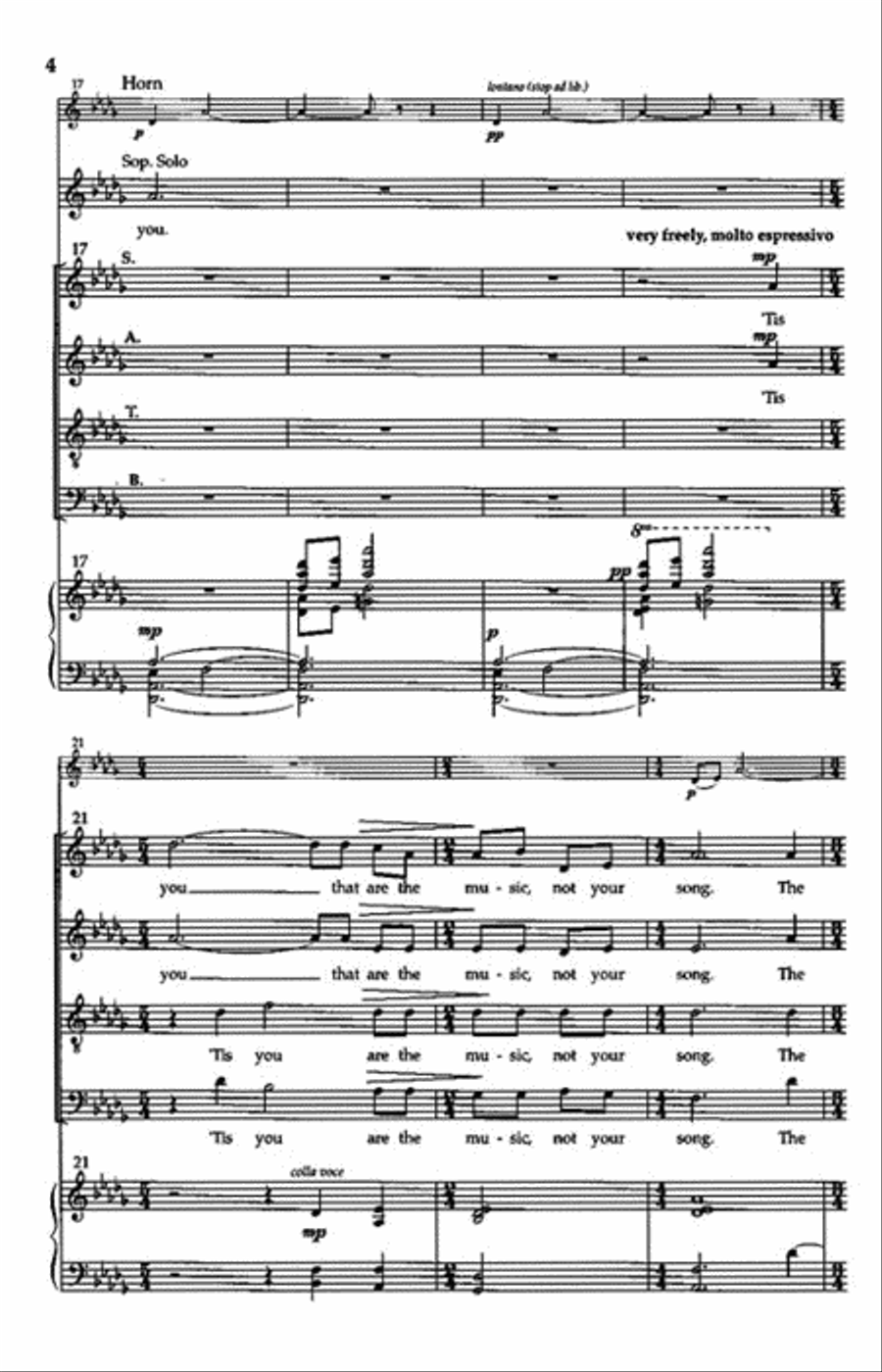 You Are the Music SSAATB scores gallery preview page 3