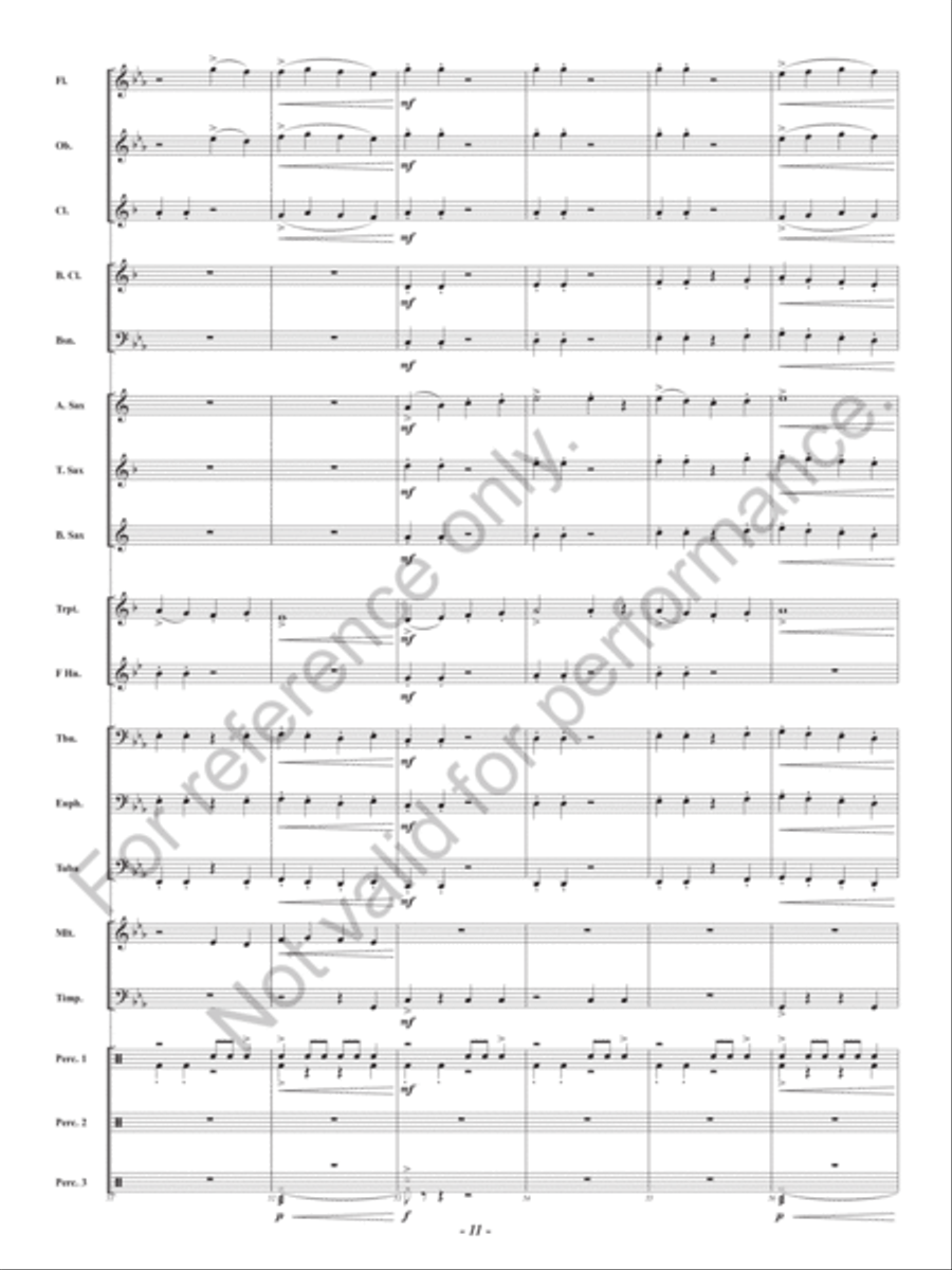 Dark Forest Dance Dark Forest Dance Concert Band scores gallery preview page 12