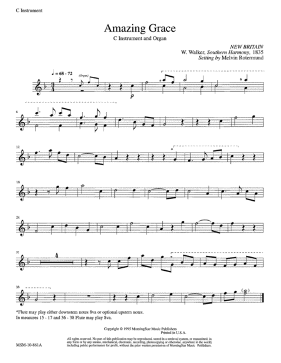 Three Hymns for Organ & Opt. Solo Instruments Organ scores gallery preview page 2