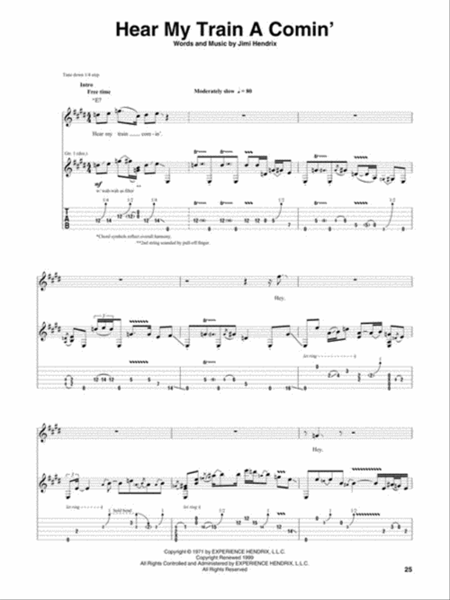Jimi Hendrix - Both Sides of the Sky Electric Guitar scores gallery preview page 5