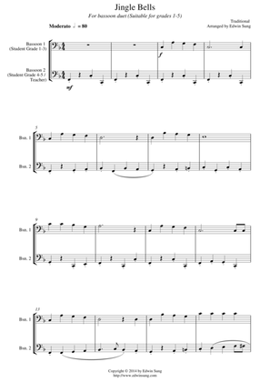 Jingle Bells (for bassoon duet, suitable for grades 1-5)